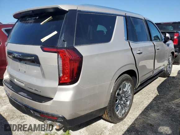 2023 GMC Yukon Denali Ultimate with VIN 1GKS2EKL5PR340438, listed as a Copart auction lot 74563984 with 8,747 mi miles and Salvage Title. Bid and sale history available at carsss.com. Image 3.