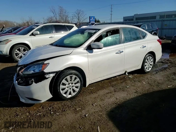 2017 Nissan Sentra SV with VIN 3N1AB7AP9HL661935, listed as a Copart auction lot 46664835 with 177,615 mi miles and Salvage Title. Bid and sale history available at DreamBid. Image 13.