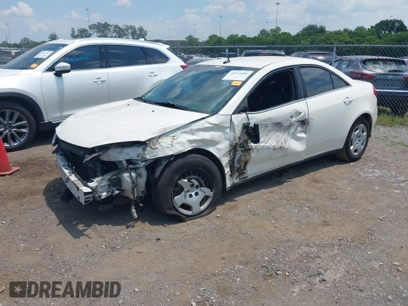 2008 Pontiac G6 1SV Value Leader with VIN 1G2ZF57B784201817, listed as a IAAI auction lot 39711687 with 1 mi miles. Bid and sale history available at carsss.com. Image 6.