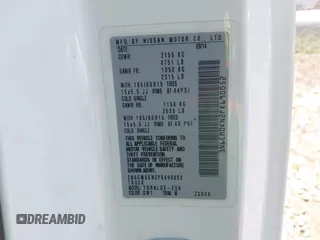 2015 Nissan NV200 SV z VIN 3N6CM0KN2FK690052, wystawiony jako IAAI lot #42438197 z przebiegiem 193 011 mil mil oraz . Historia ofert i sprzedaży dostępna na DreamBid. Obrazek 9.
