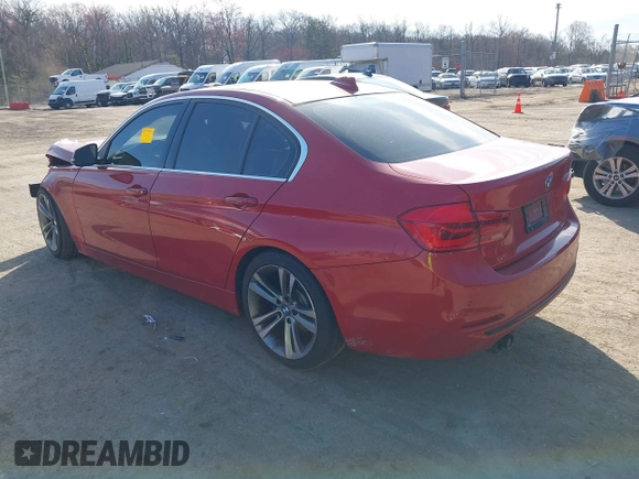 2017 BMW 3 Series 330i with VIN WBA8B9C32HK884916, listed as a IAAI auction lot 41877184 with 118,854 mi miles. Bid and sale history available at carsss.com. Image 3.