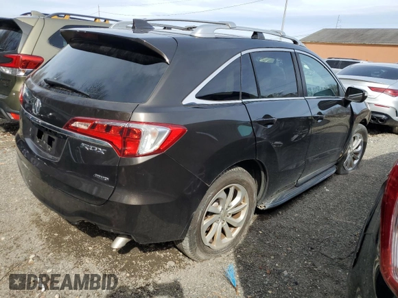 2016 Acura RDX Tech Pkg with VIN 5J8TB4H55GL001492, listed as a Copart auction lot 53953365 with 103,813 mi miles and Clean Title. Bid and sale history available at carsss.com. Image 3.