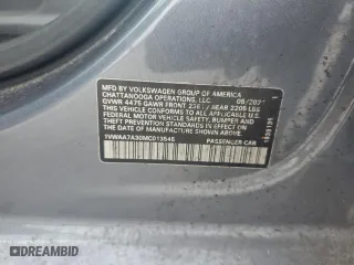 2021 Volkswagen Passat 2.0T S with VIN 1VWAA7A30MC013545, listed as a Copart auction lot 44206705 with 91,688 mi miles and Salvage Title. Bid and sale history available at carsss.com. Image 12.