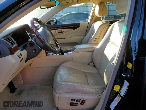 2012 Lexus LS 460 z VIN JTHBL5EF5C5113099, wystawiony jako Copart lot #87305454 z przebiegiem Nie podano mil oraz Szkoda całkowita • Salvage title. Historia ofert i sprzedaży dostępna na DreamBid. Obrazek 7.
