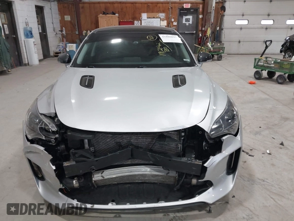 2018 Kia Stinger Premium with VIN KNAE25LA6J6021819, listed as a IAAI auction lot 41880827 with 119,214 mi miles. Bid and sale history available at carsss.com. Image 12.