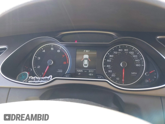 2014 Audi A4 Premium Plus with VIN WAUEFAFL5EN039086, listed as a IAAI auction lot 41770543 with 152,025 mi miles. Bid and sale history available at carsss.com. Image 7.