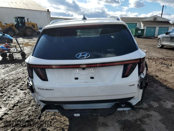 2024 Hyundai Tucson Limited with VIN 5NMJECDE0RH417094, listed as a Copart auction lot 43280385 with 13,927 mi miles and Salvage Title. Bid and sale history available at carsss.com. Image 6.