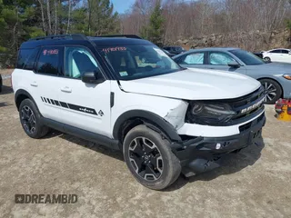 2021 Ford Bronco Sport Outer Banks z VIN 3FMCR9C66MRA02537, wystawiony jako IAAI lot #41901933 z przebiegiem 59 078 mil mil oraz . Historia ofert i sprzedaży dostępna na DreamBid. Obrazek 1.