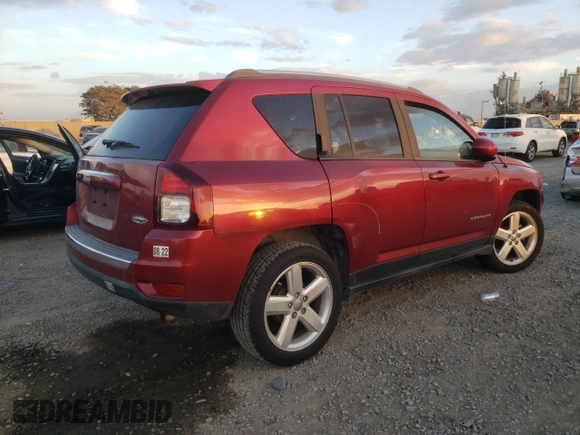 2014 Jeep Compass Latitude with VIN 1C4NJCEA0ED849678, listed as a Copart auction lot 41357425 with 60,828 mi miles and Salvage Title. Bid and sale history available at carsss.com. Image 3.
