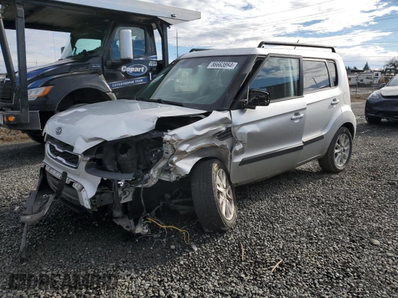 2012 Kia Soul + with VIN KNDJT2A61C7385509, listed as a Copart auction lot 86663864 with 60,091 mi miles and Salvage Title. Bid and sale history available at carsss.com. Image 1.