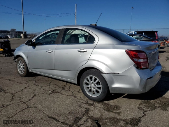 2017 Chevrolet Sonic LT with VIN 1G1JD5SH9H4124595, listed as a Copart auction lot 50126025 with 96,612 mi miles and Salvage Title. Bid and sale history available at carsss.com. Image 2.