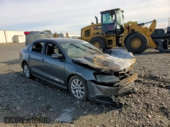 2012 Volkswagen Jetta Sedan SE w/Convenience & Sunroof PZEV with VIN 3VWBP7AJ4CM362822, listed as a Copart auction lot 77220104 with 0 mi miles and Salvage Title. Bid and sale history available at carsss.com. Image 10.