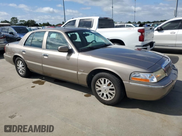 2005 Mercury Grand Marquis LS Premium with VIN 2MHHM75W95X631224, listed as a Copart auction lot 75134304 with 0 mi miles and Salvage Title. Bid and sale history available at carsss.com. Image 4.