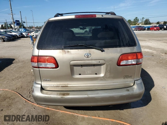 2002 Toyota Sienna LE with VIN 4T3ZF13C72U506585, listed as a Copart auction lot 77424794 with 253,337 mi miles and Clean Title. Bid and sale history available at carsss.com. Image 6.