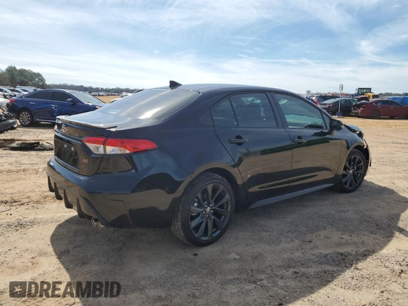 2025 Toyota Corolla SE with VIN 5YFS4MCEXSP225983, listed as a Copart auction lot 46358765 with 907 mi miles and Salvage Title. Bid and sale history available at carsss.com. Image 3.
