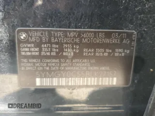 2011 BMW X5 M with VIN 5YMGY0C55BLK27157, listed as a Copart auction lot 65929154 with 0 mi miles and Salvage Title. Bid and sale history available at carsss.com. Image 13.