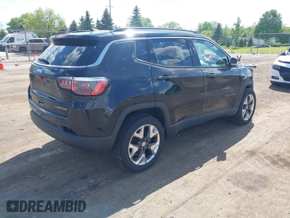 2019 Jeep Compass Limited z VIN 3C4NJDCB6KT673338, wystawiony jako IAAI lot #42264426 z przebiegiem 92 851 mil mil oraz . Historia ofert i sprzedaży dostępna na DreamBid. Obrazek 4.