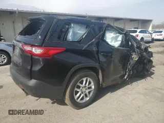 2020 Chevrolet Traverse LS with VIN 1GNEVFKW0LJ124528, listed as a Copart auction lot 49837515 with Not Provided miles and Salvage Title. Bid and sale history available at DreamBid. Image 3.