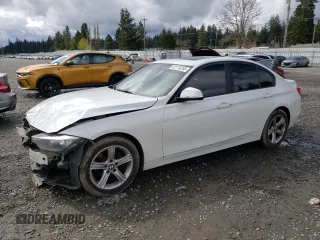 2014 BMW 3 Series 328i with VIN WBA3C1C53EK105495, listed as a Copart auction lot 52176255 with 154,122 mi miles and Salvage Title. Bid and sale history available at carsss.com. Image 1.