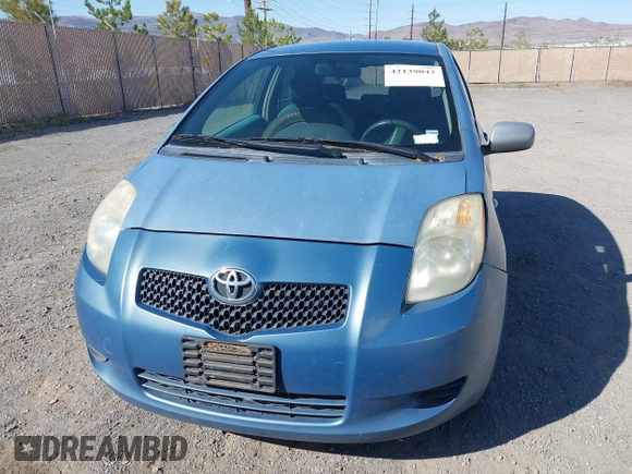 2007 Toyota Yaris with VIN JTDJT923475072209, listed as a IAAI auction lot 42139042 with 335,137 mi miles. Bid and sale history available at carsss.com. Image 6.