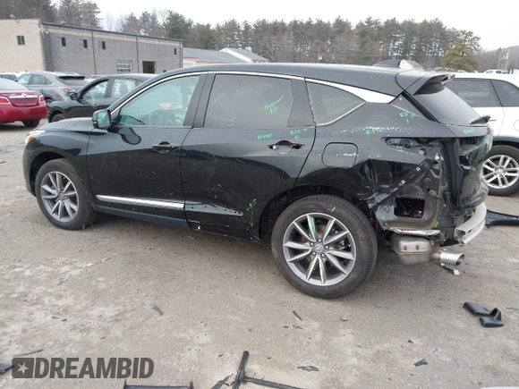 2020 Acura RDX Technology with VIN 5J8TC2H57LL032867, listed as a IAAI auction lot 41153421 with 49,707 mi miles and . Bid and sale history available at DreamBid. Image 3.