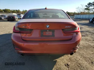 2020 BMW 3 Series 330i xDrive with VIN WBA5R7C0XLFH66853, listed as a Copart auction lot 68100822 with 19,005 mi miles. Bid and sale history available at carsss.com. Image 6.