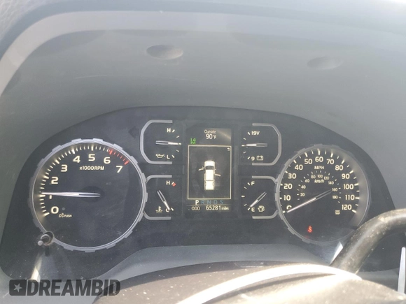 2018 Toyota Tundra SR with VIN 5TFRM5F13JX129495, listed as a Copart auction lot 62901035 with 65,281 mi miles and Clean title. Bid and sale history available at DreamBid. Image 9.