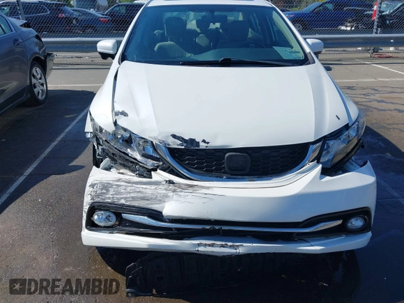 2015 Honda Civic Sedan EX-L with VIN 19XFB2F90FE025017, listed as a IAAI auction lot 41883776 with 98,314 mi miles. Bid and sale history available at carsss.com. Image 6.