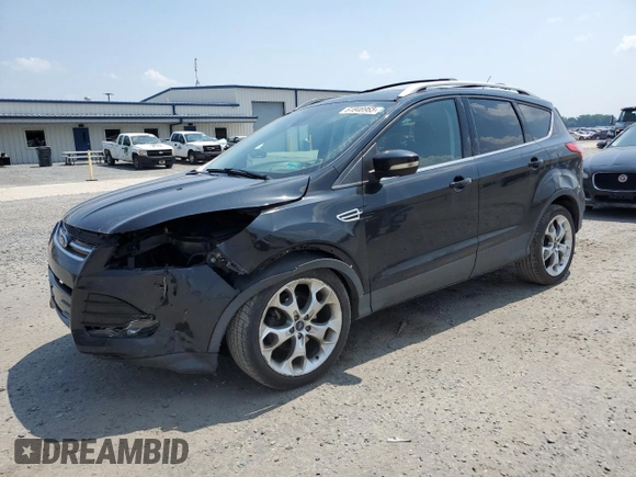 2015 Ford Escape Titanium with VIN 1FMCU0JX7FUA87129, listed as a Copart auction lot 61846965 with 160,044 mi miles and Salvage title. Bid and sale history available at DreamBid. Image 1.