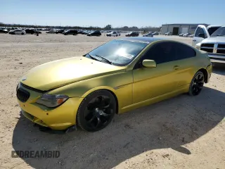 2006 BMW 6 Series 650Ci with VIN WBAEH13466CR50242, listed as a Copart auction lot 43722085 with 163,867 mi miles and Clean Title. Bid and sale history available at carsss.com. Image 1.