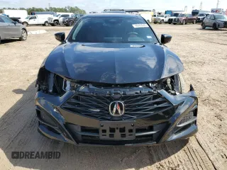 2025 Acura TLX w/A-Spec Package with VIN 19UUB6F53SA000588, listed as a Copart auction lot 46483245 with 5,417 mi miles and Salvage Title. Bid and sale history available at DreamBid. Image 5.