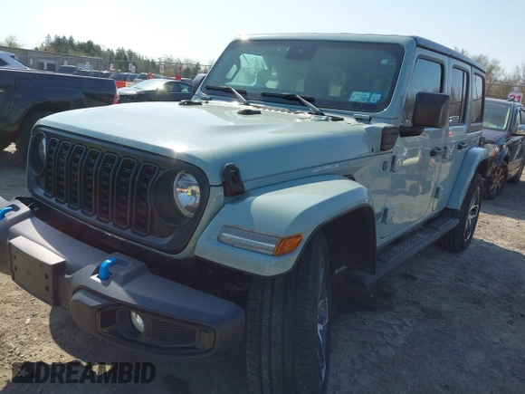 2024 Jeep Wrangler Willys с VIN 1C4RJXN67RW169632, выставлен на аукционе IAAI как лот 42074574 с пробегом 18 714 миль миль и . История ставок и продаж доступна на DreamBid. Изображение 18.