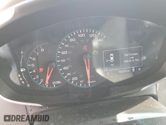 2020 Chevrolet Sonic LT with VIN 1G1JG6SB1L4133194, listed as a Copart auction lot 59004335 with 115,274 mi miles and Non repairable. Bid and sale history available at DreamBid. Image 9.