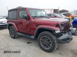 2021 Jeep Wrangler Sport S with VIN 1C4GJXAN8MW700480, listed as a IAAI auction lot 41149300 with 41,433 mi miles and . Bid and sale history available at DreamBid. Image 1.