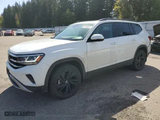 2022 Volkswagen Atlas 3.6L V6 SE w/Technology with VIN 1V2KR2CA7NC557944, listed as a Copart auction lot 53145015 with 77,422 mi miles and Salvage Title. Bid and sale history available at carsss.com. Image 1.