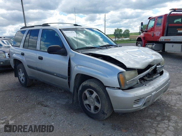 2004 Chevrolet TrailBlazer LS with VIN 1GNDT13S642294954, listed as a IAAI auction lot 42193858 with 125,677 mi miles and . Bid and sale history available at DreamBid. Image 1.