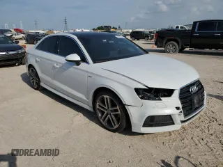 2017 Audi A3 Sedan Premium Plus with VIN WAUGUGFF6H1038925, listed as a Copart auction lot 58673564 with 97,606 mi miles and Salvage Title. Bid and sale history available at carsss.com. Image 4.