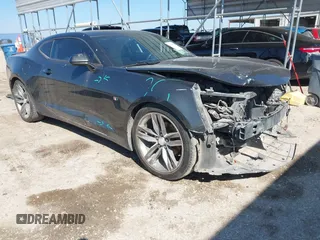 2018 Chevrolet Camaro 1LT with VIN 1G1FB1RS8J0163715, listed as a IAAI auction lot 41488054 with 105,978 mi miles. Bid and sale history available at carsss.com. Image 1.