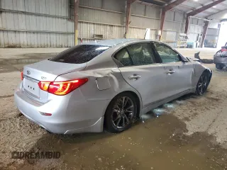 2017 Infiniti Q50 Signature Edition with VIN JN1EV7AP4HM738659, listed as a Copart auction lot 63896853 with 71,918 mi miles and Salvage title. Bid and sale history available at DreamBid. Image 3.