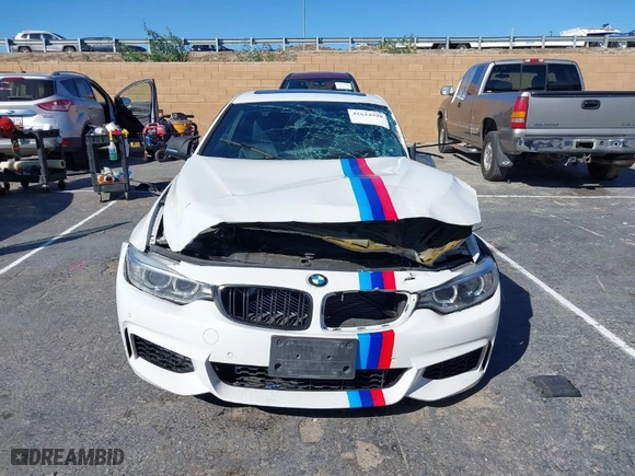 2015 BMW 4 Series 435i with VIN WBA3R1C58FK194299, listed as a IAAI auction lot 41624998 with NaN miles. Bid and sale history available at carsss.com. Image 12.