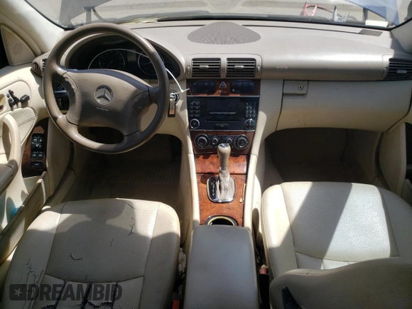 2007 Mercedes-Benz C 280 Luxury with VIN WDBRF92H67F928723, listed as a Copart auction lot 54741295 with 179,129 mi miles and Salvage title. Bid and sale history available at DreamBid. Image 8.