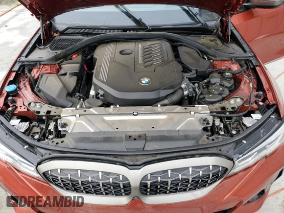 2022 BMW 3 Series M340i with VIN 3MW5U7J04N8C25002, listed as a Copart auction lot 86697464 with 0 mi miles and Salvage Title. Bid and sale history available at carsss.com. Image 11.