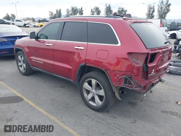2014 Jeep Grand Cherokee Limited with VIN 1C4RJEBM1EC382529, listed as a IAAI auction lot 40929174 with 154,851 mi miles. Bid and sale history available at carsss.com. Image 3.