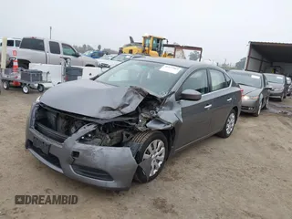 2015 Nissan Sentra S with VIN 3N1AB7AP5FY377475, listed as a IAAI auction lot 41157865 with 131,119 mi miles. Bid and sale history available at carsss.com. Image 6.