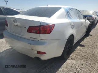 2008 Lexus IS 250 with VIN JTHBK26298508225, listed as a Copart auction lot 60341785 with 257,504 mi miles and Salvage title. Bid and sale history available at DreamBid. Image 3.