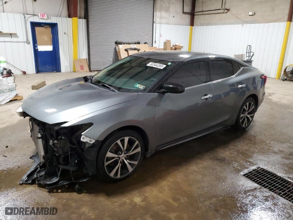 2018 Nissan Maxima S with VIN 1N4AA6AP3JC393918, listed as a Copart auction lot 50344265 with 83,175 mi miles and Salvage Title. Bid and sale history available at carsss.com. Image 1.