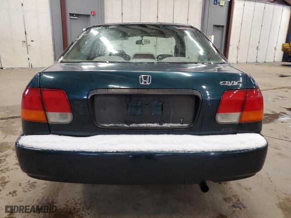 1996 Honda Civic DX with VIN 1HGEJ6625TL024927, listed as a Copart auction lot 44312075 with 132,594 mi miles and Salvage Title. Bid and sale history available at carsss.com. Image 6.