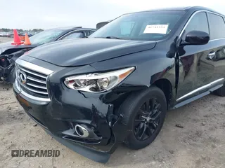 2013 Infiniti JX35 with VIN 5N1AL0MN0DC322283, listed as a IAAI auction lot 41743333 with 90,102 mi miles. Bid and sale history available at carsss.com. Image 6.