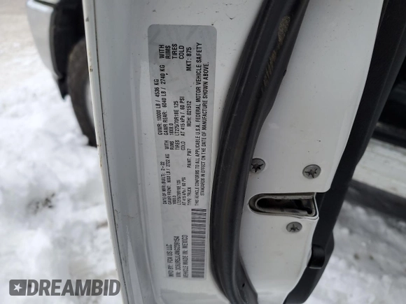 2022 Ram 2500 Big Horn z VIN 3C6UR5JL4NG239154, wystawiony jako Copart lot #88372095 z przebiegiem 107 279 mil mil oraz Szkoda całkowita • Salvage title. Historia ofert i sprzedaży dostępna na DreamBid. Obrazek 12.