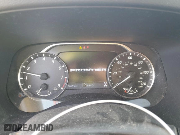 2022 Nissan Frontier S with VIN 1N6ED1EK2NN652751, listed as a Copart auction lot 44628505 with 24,695 mi miles and Salvage title. Bid and sale history available at DreamBid. Image 9.